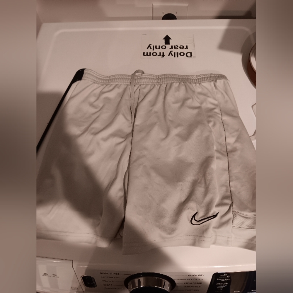 White Nike shorts size medium